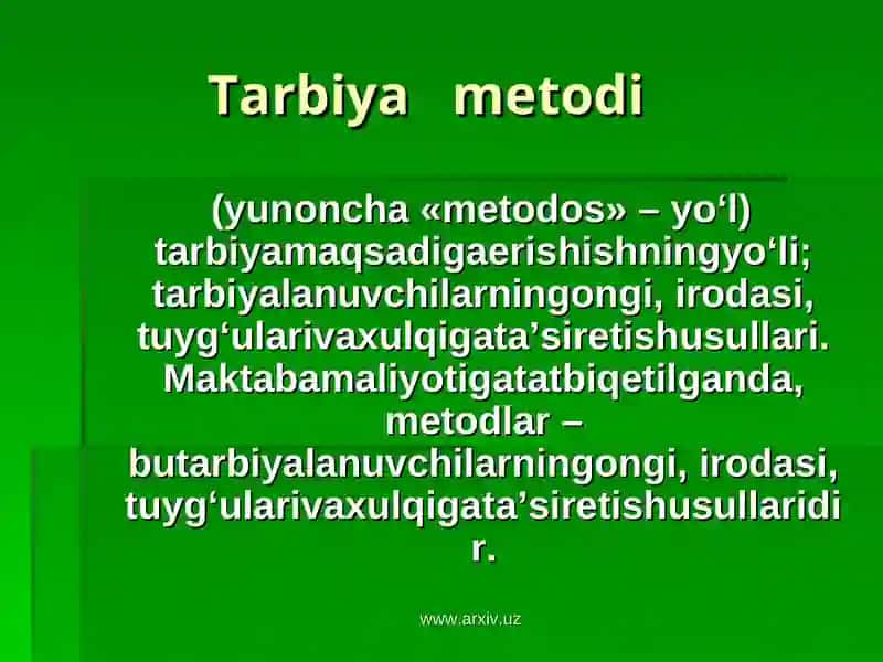 G`oyaviy tarbiya 3