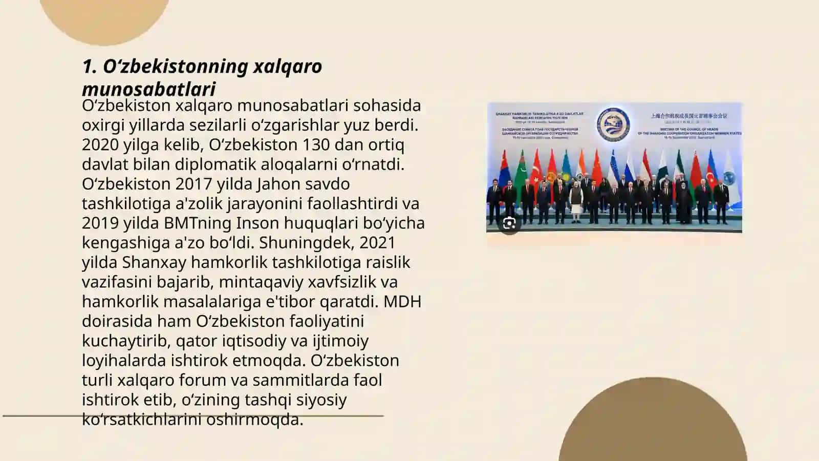 O‘zbekiston va jahon hamjamiyati 3