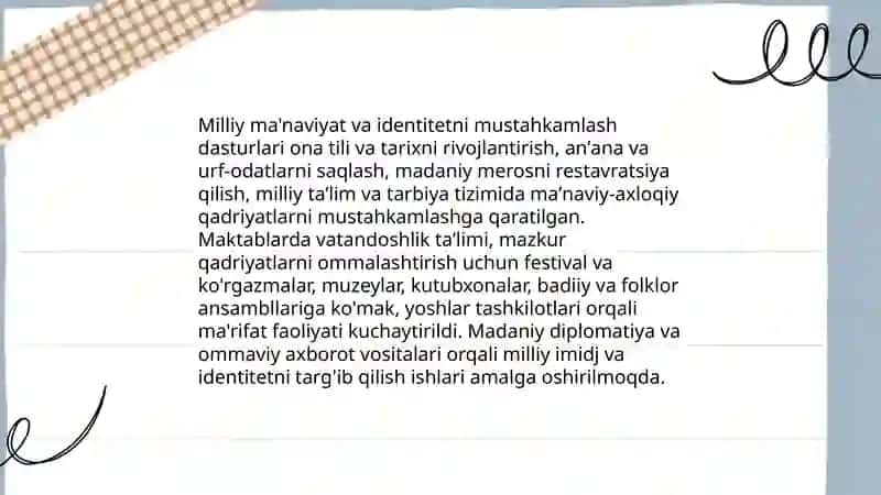 Milliy ma'naviyat va identitetni mustahkamlash 3