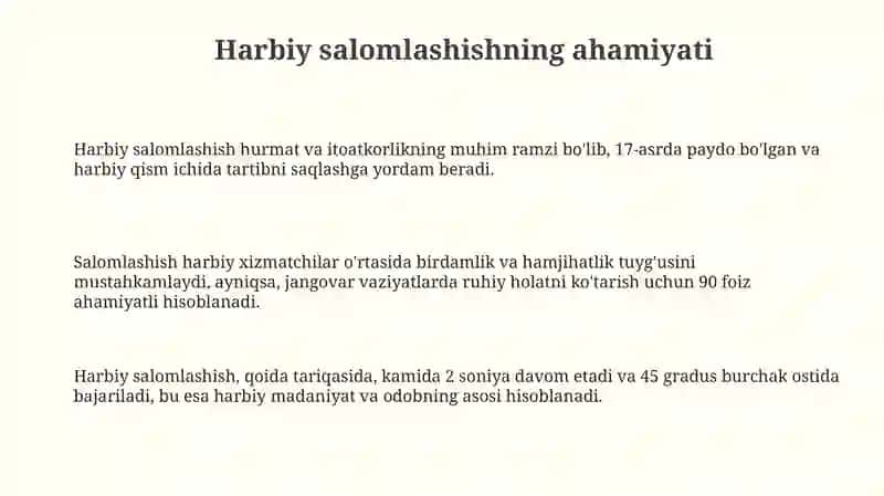 Harbiy xizmatchilar munosabatlari 3