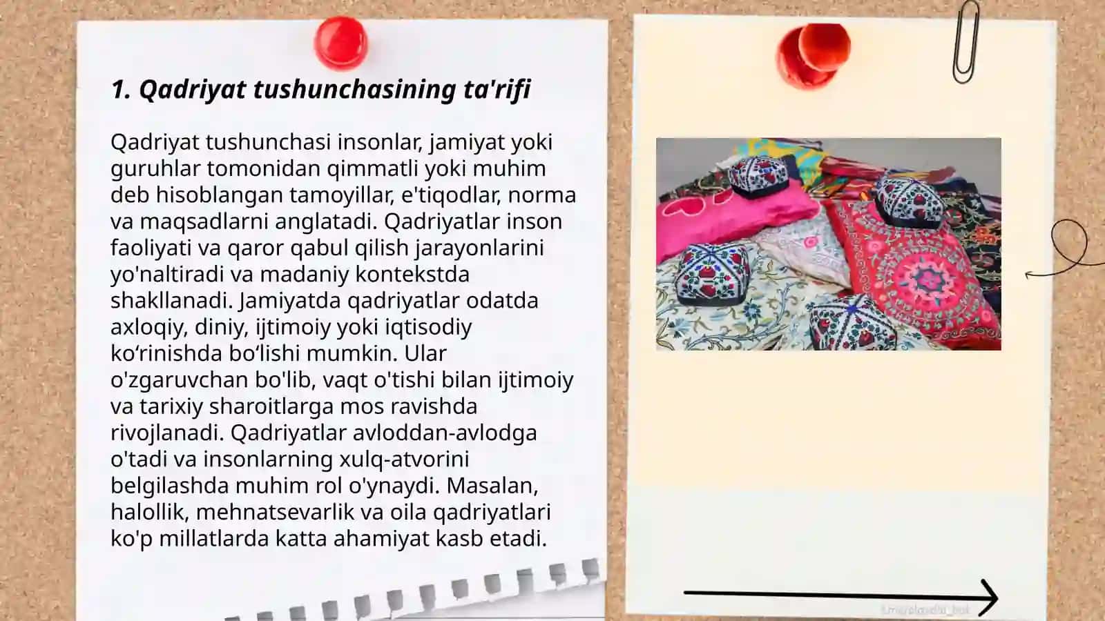 Qadriyat tushunchasining ma’nosi va uning umumiy tavsifi 2301 3