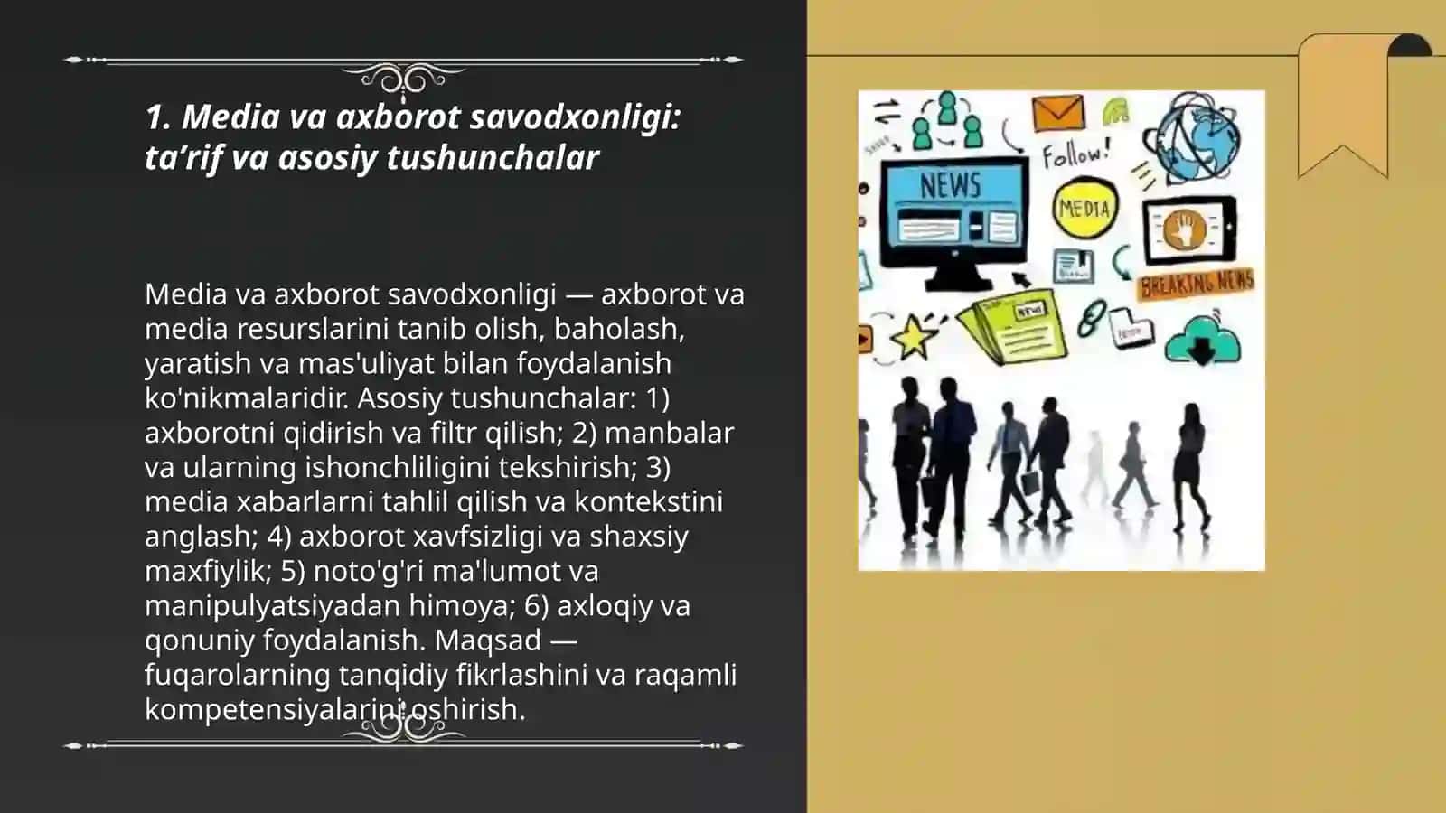 Media va axborot savodxonligi tushunchasi va uning axamiyati 3