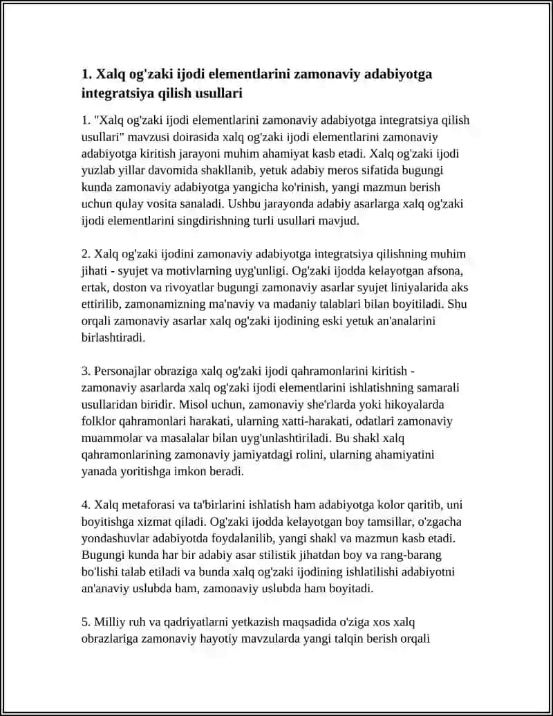 INDIVIDUAL IJODKORNING XALQ OG'ZAKI IJODIDAN FOYDALANISH MAHORATI 3