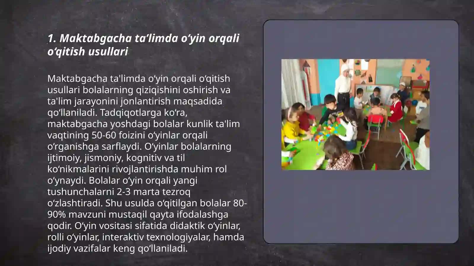 Maktabgacha taʼlimda o‘yin orqali o‘qitish usullari 3