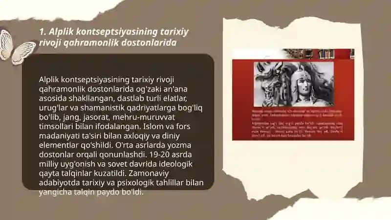 Alplik kontseptsiyasining tarixiy rivoji qahramonlik dostonlarida 3
