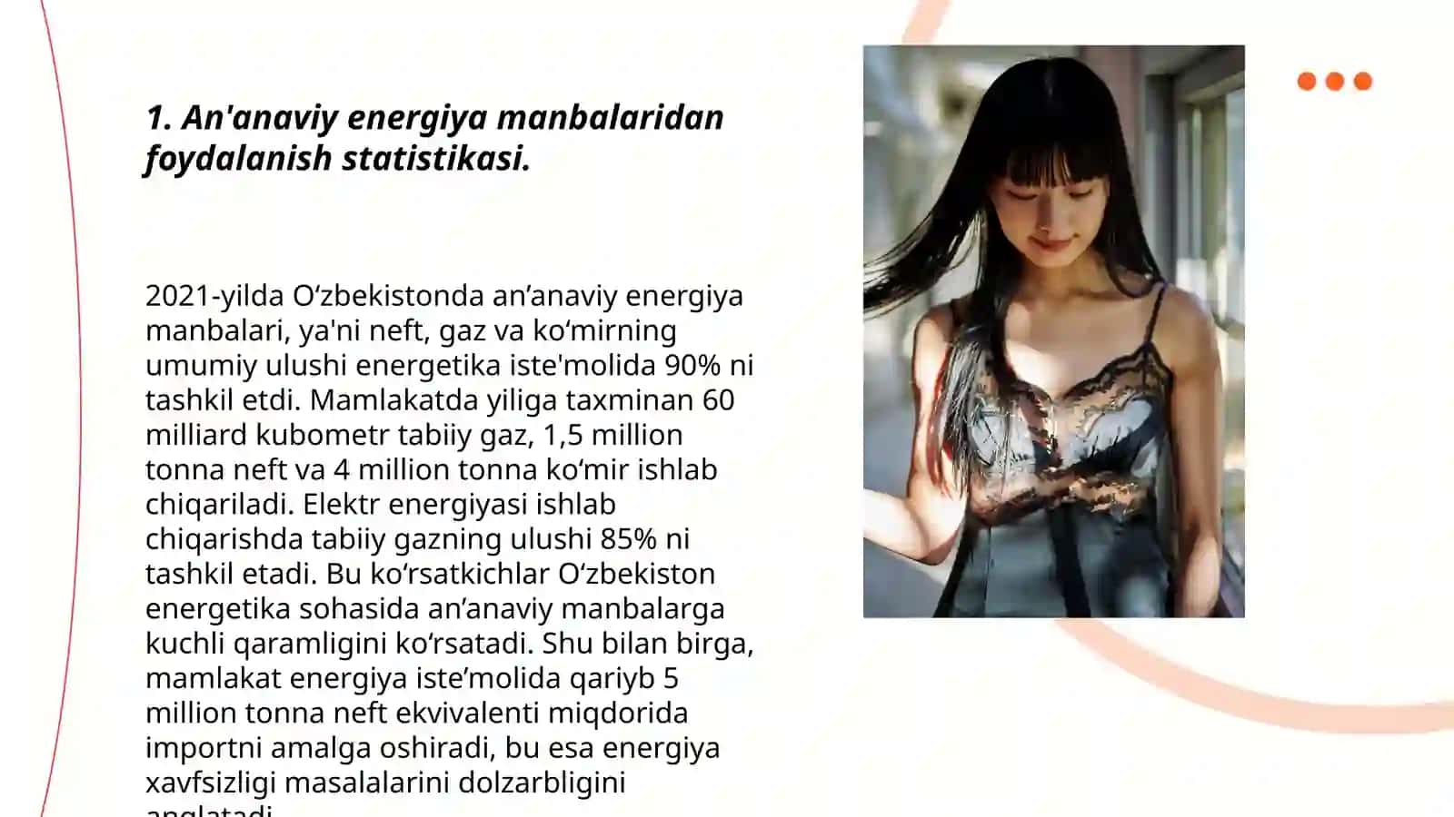 An'anaviy va noan'anaviy energiya manbalaridan foydalanishning statistikalari 3