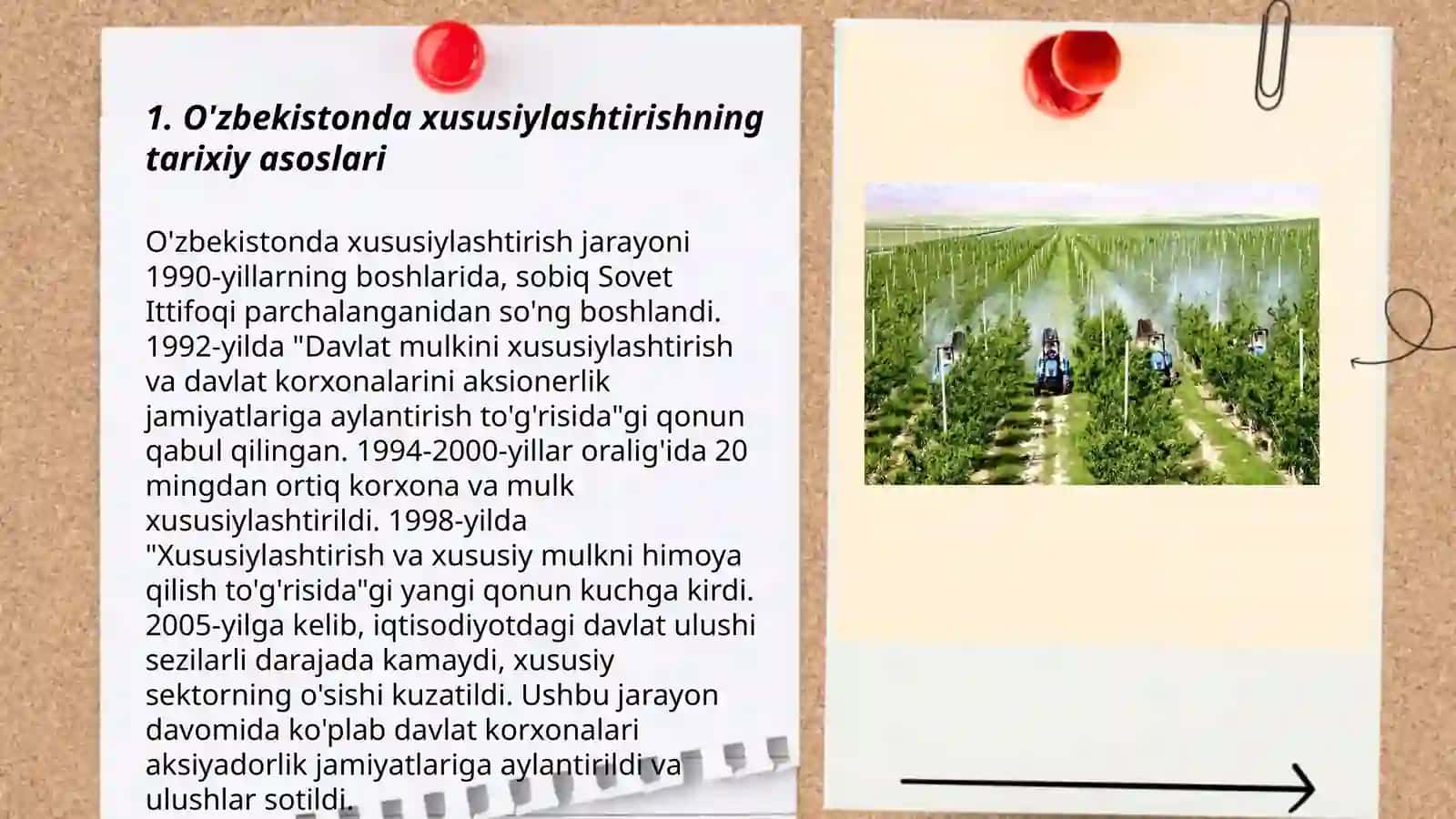 O'zbekistonda xususiylàshtirish jarayonlaring boshqichì va vazifalari 3