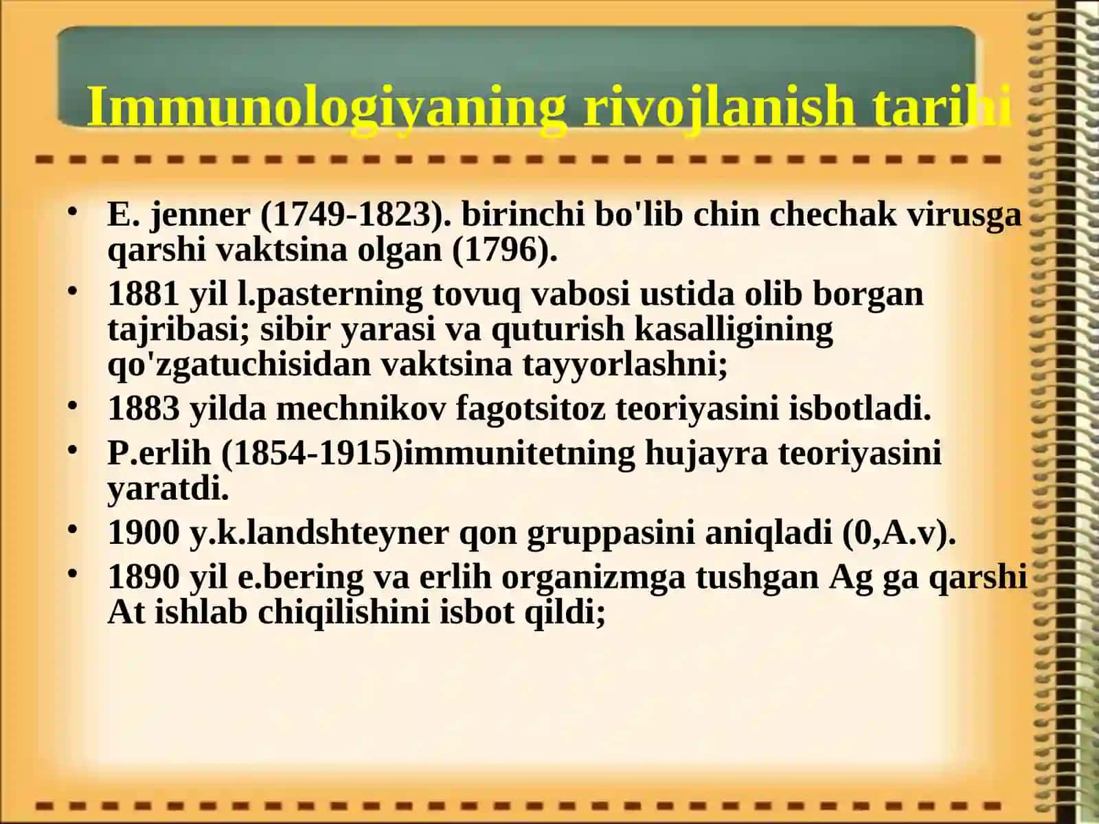 Immuntizimning bolalardagi xususiyatlari. Birlamchi va ikkilamchi immunodefitsitlar 3