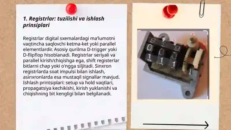Registrlar, sanagichlar, jamlagichlar 3