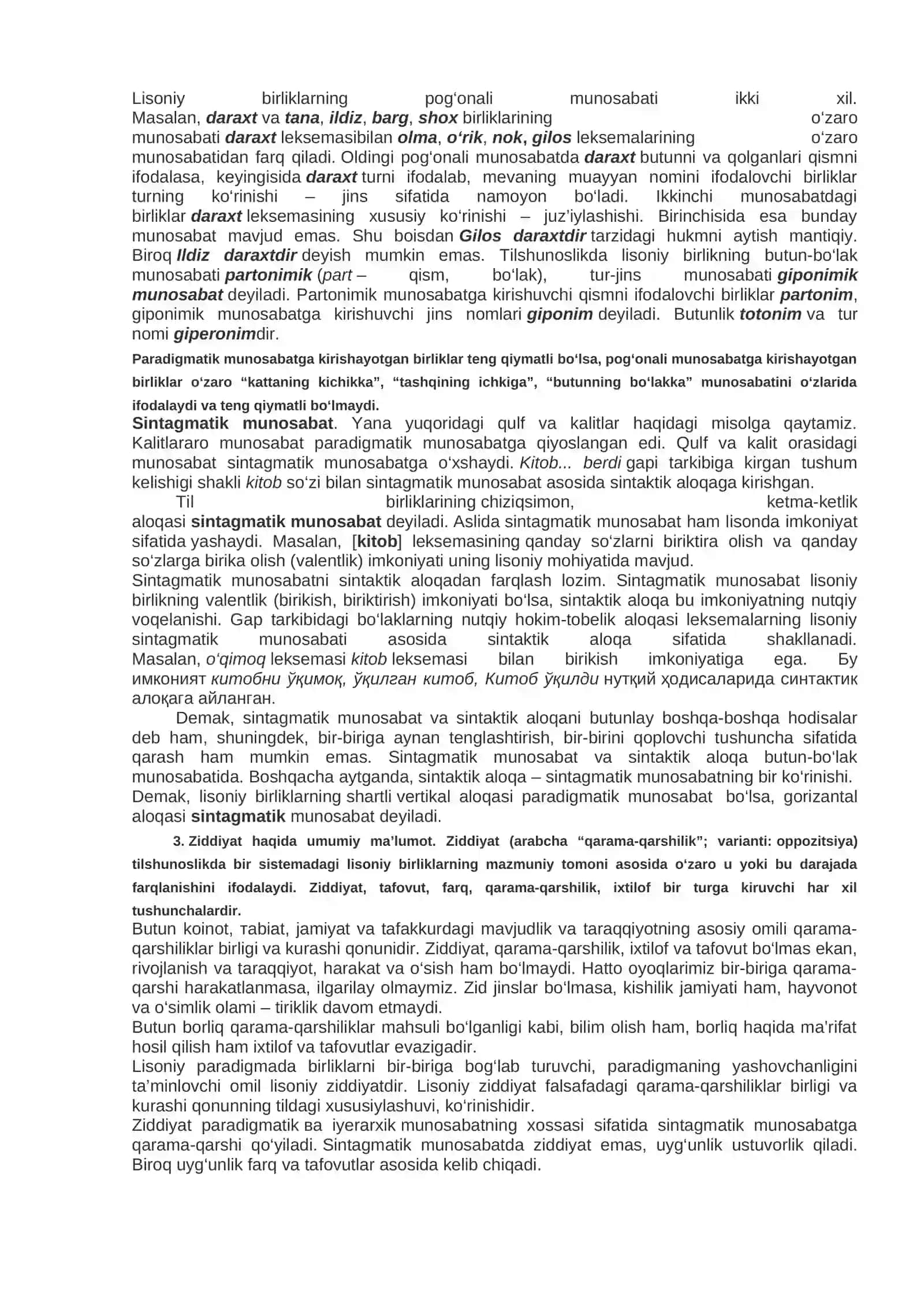MAVZU. LISONIY MUNOSABAT VA LISONIY ZIDDIYAT 3