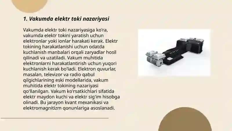 Vakumda elektr toki, termo elektron emessiya, transformatorlar 3