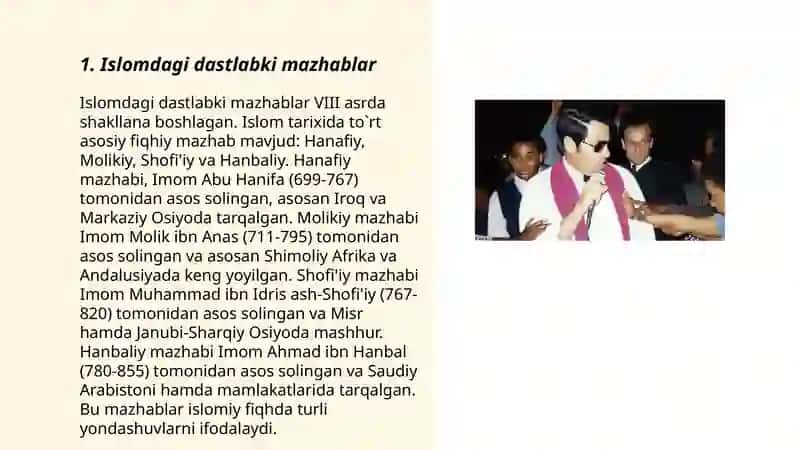 Islomdagi mazhablar tarixi 3