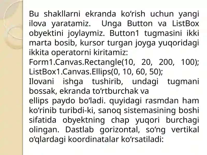 DELPHI DA GRAFIKA BILAN ISHLASH 3