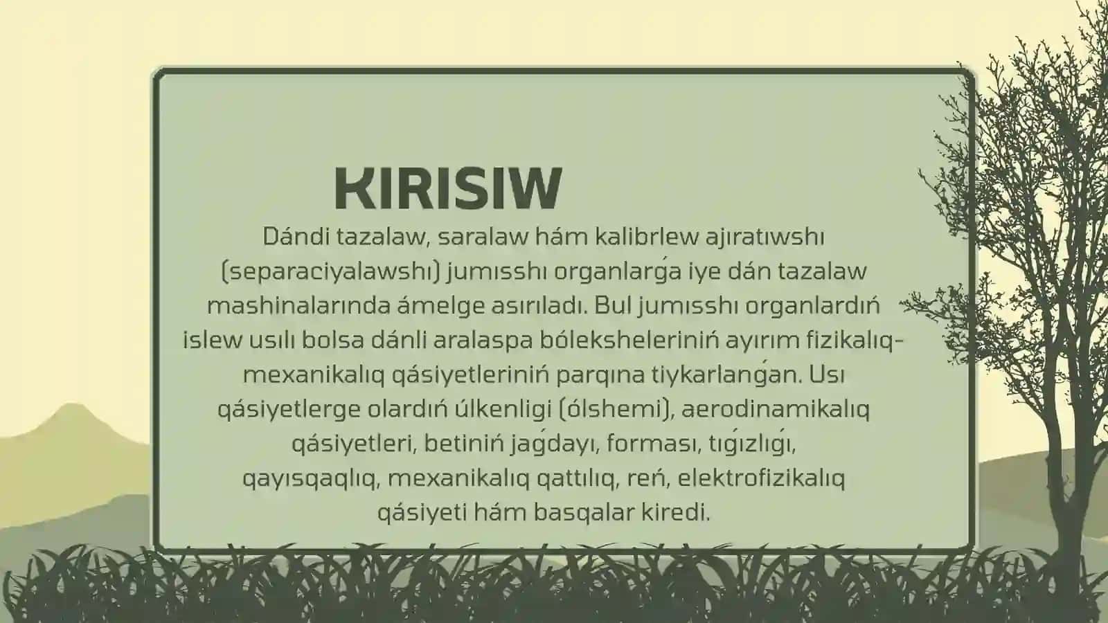 DÁNDI TAZALAWDA PAYDALANILATUǴIN ÚSKENELER HÁM MASHINALAR 3