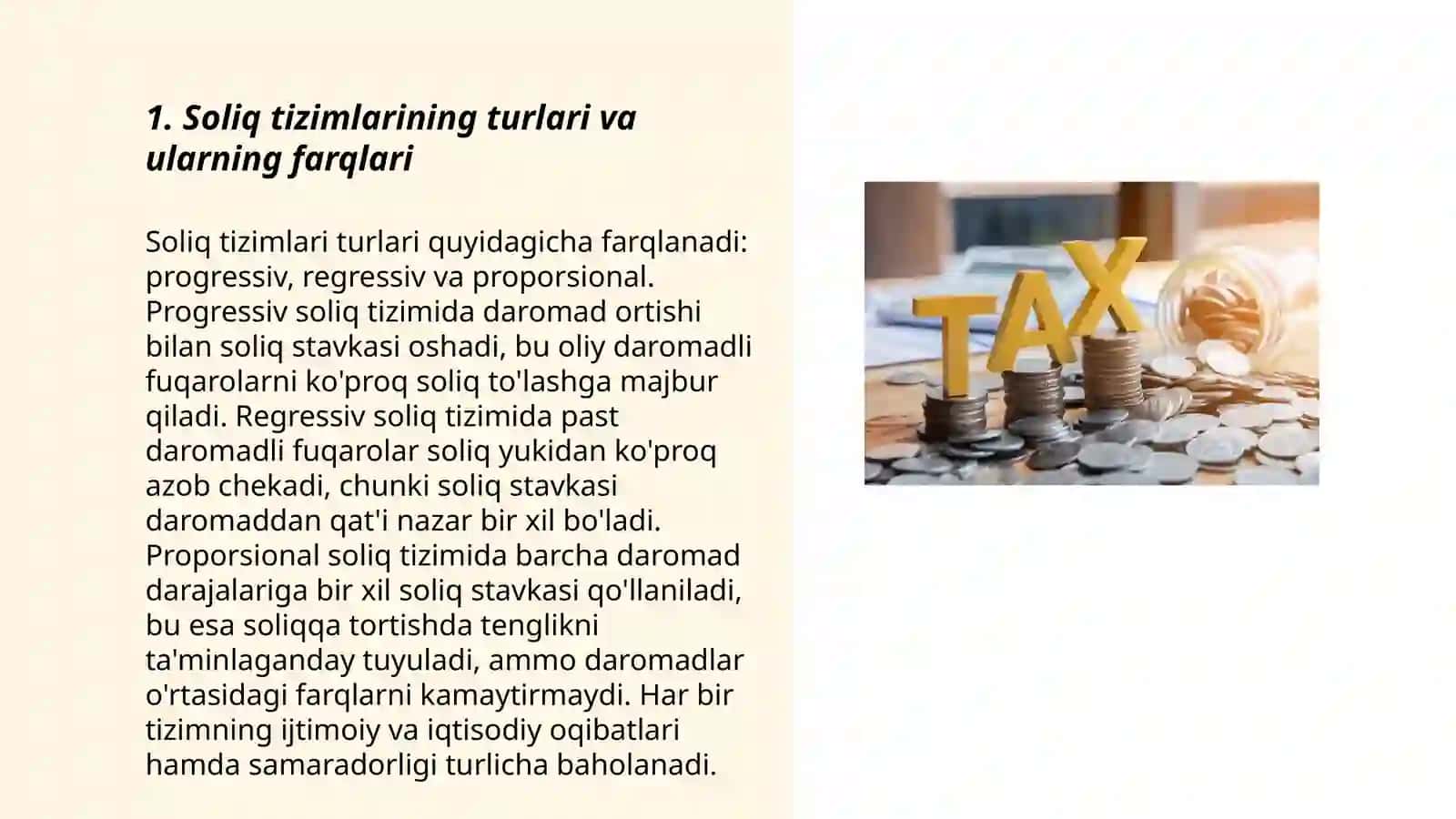 Global soliq tizimlari va fiskal siyosat:zamonaviy iqtisodiyotda soliqlarning ahamiyati 3