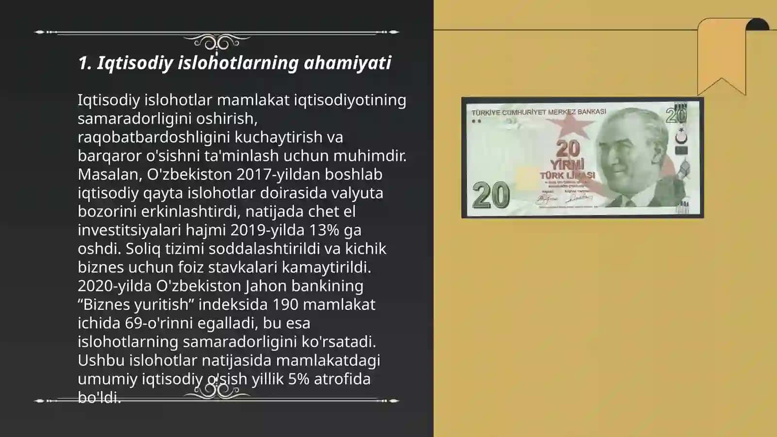 IQTISODIY ISLOHOTLAR, XUSUSIY MULKCHILIKNING SHAKLLANISHI. O‘ZBEKISTONDA BOZOR MUNOSABATLARINING RIVOJLANISHI 3