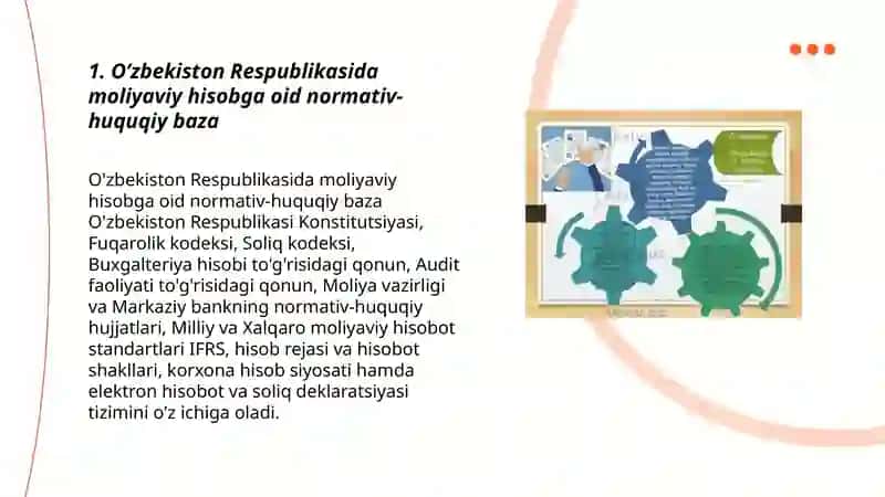 O’zbekiston Respublikasida korxonalarida moliyaviy hisobni tashkil qilish asoslari 3