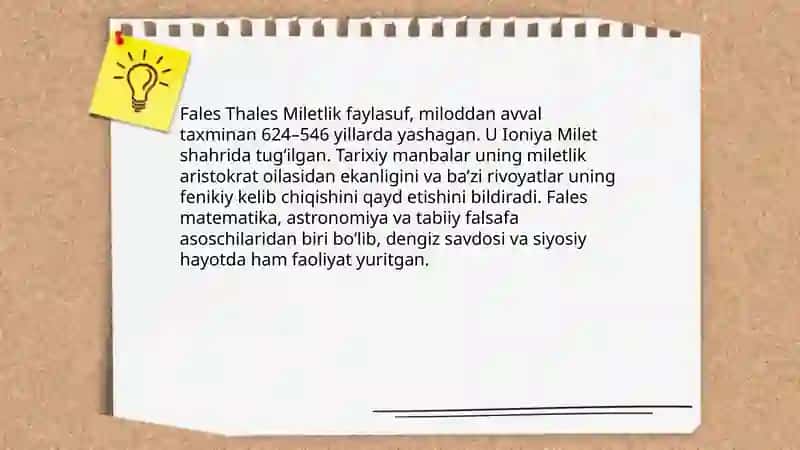 Fales hayoti va ilmiy faoliyati 3