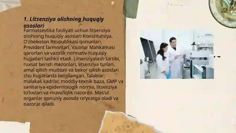 Farmatsevtika faoliyati uchun litsenziya olish qoidalari 3