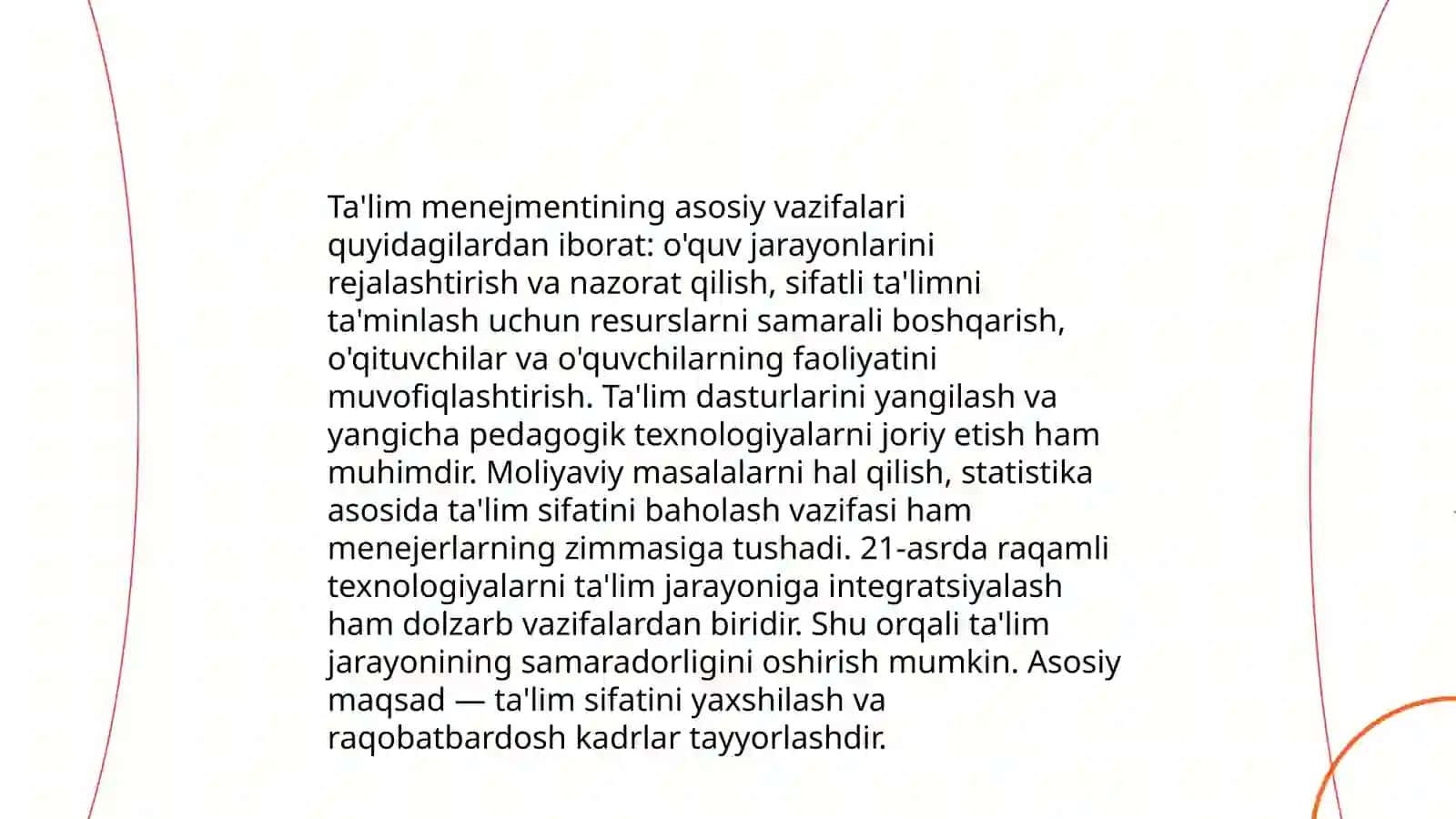 Ta'lim menejmenti boshqaruvining umumiy qonuniyatlari, tamoyillari va funksiyalari 3