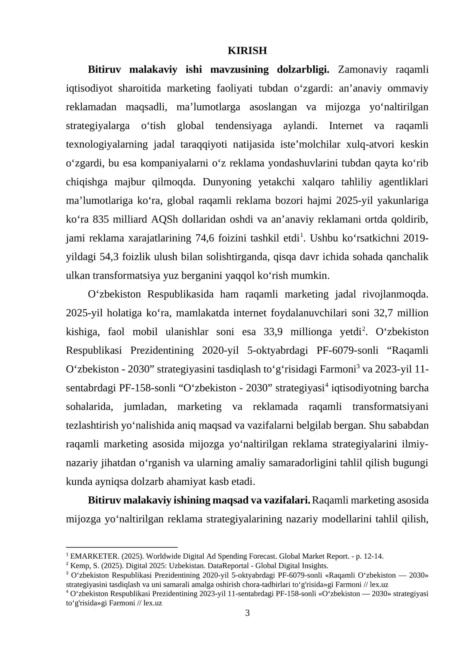 RAQAMLI MARKETINGDA MIJOZGA YO‘NALTIRILGAN REKLAMA STRATEGIYALARINING NAZARIY ASOSLARI 3