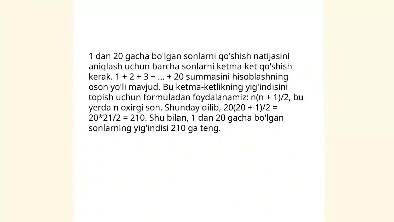 Hisoblash malakasini oshirish 3
