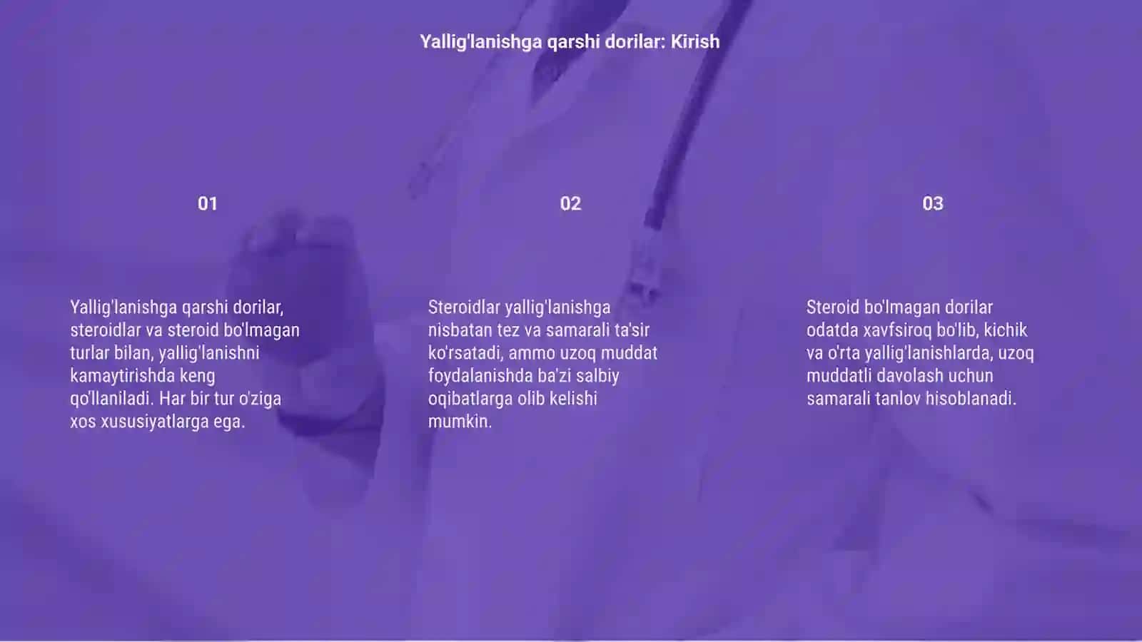 Yallig'lanishga qarshi dorilar 3