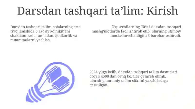 Darsdan tashqari ta’lim 3