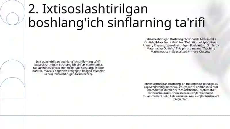 Ixtisoslashtirilgan Boshlanģich Sinflarda Matematika Òqitish 3