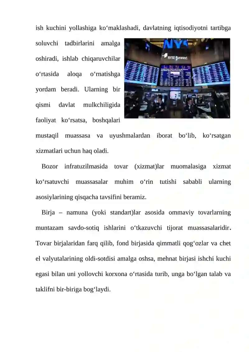 Bozor infratuzilmasi va uning unsurlari 3