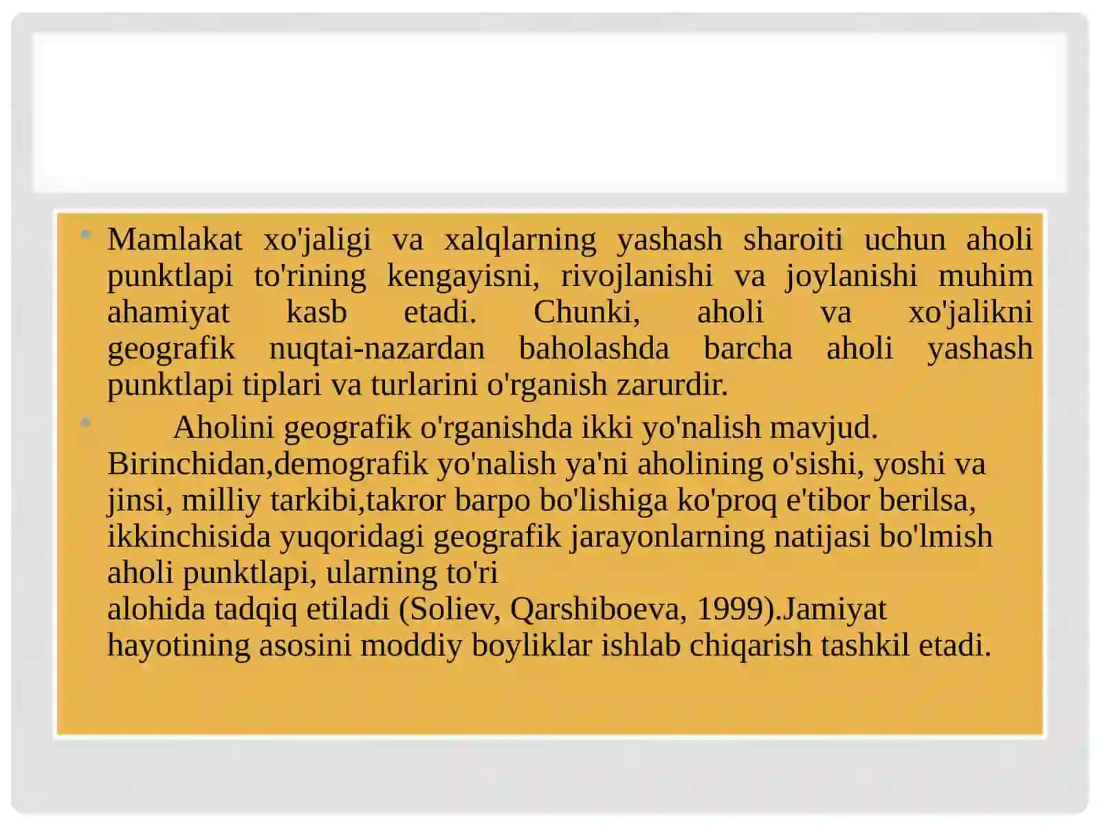 Aholi va aholi manzilgohlari joylanishi 3