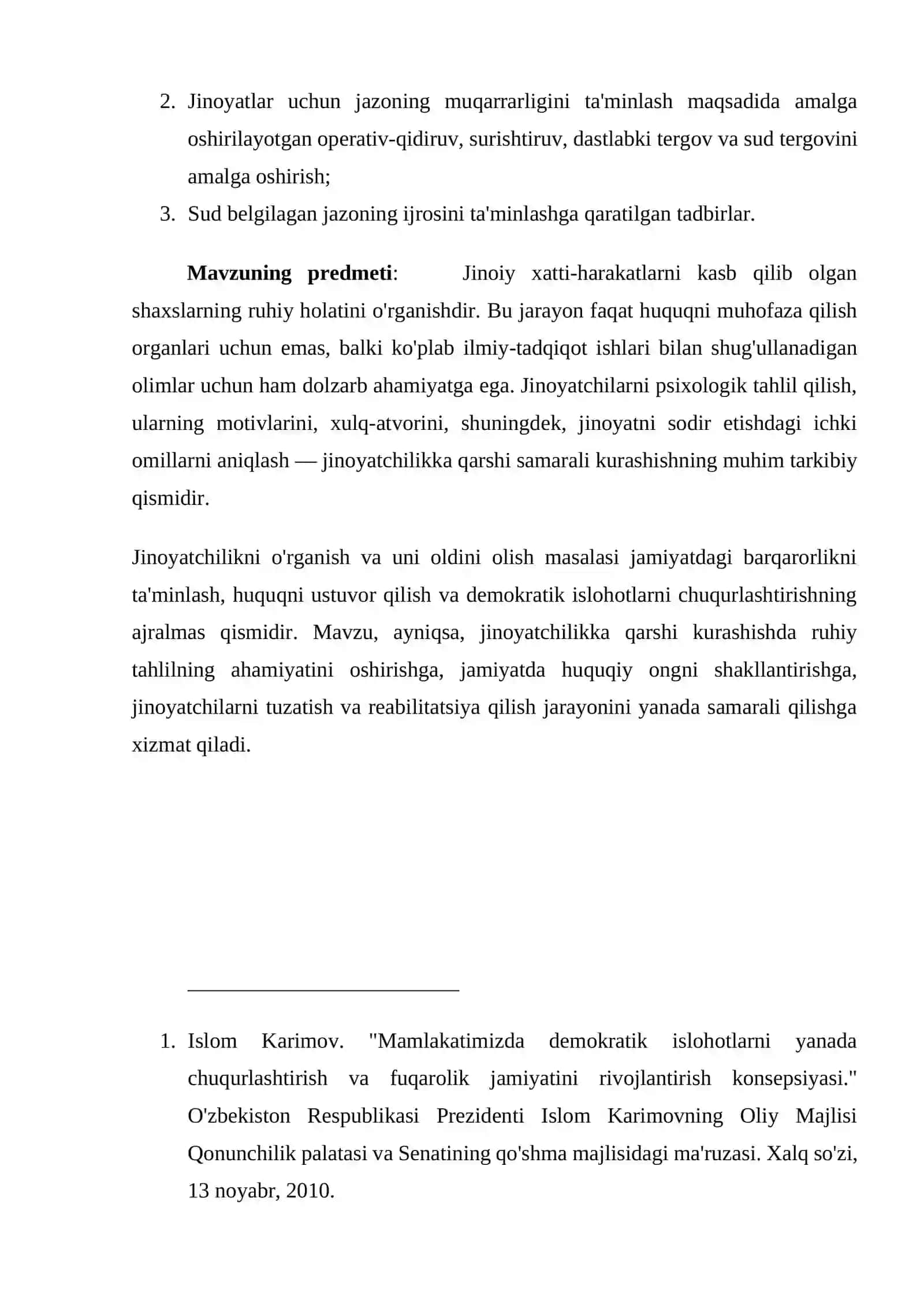 JINOYATCHI SHAXS TIPOLOGIYASI VA ULARNI O'RGANISH METODLARI 3