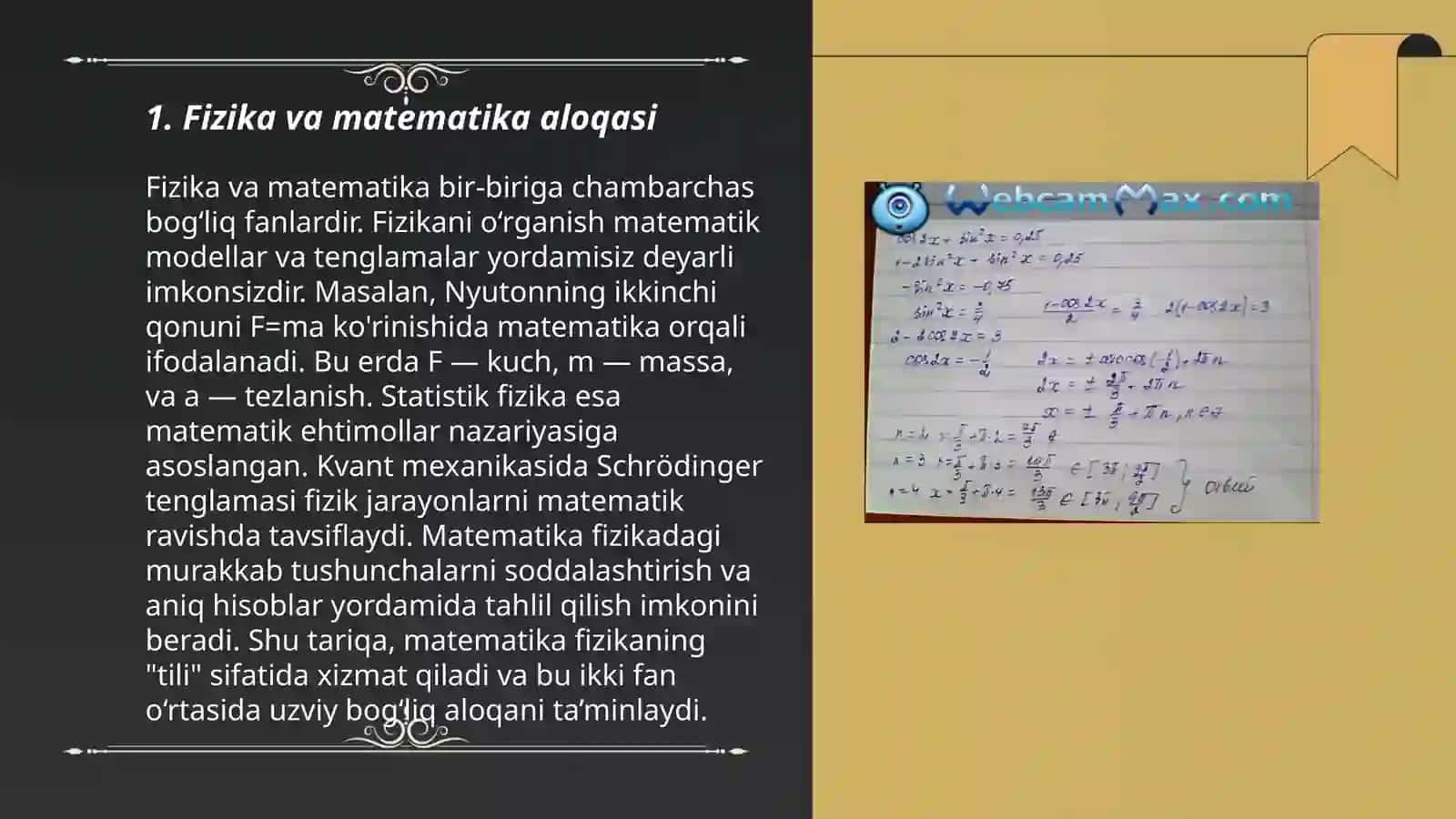 Fizika fаnining boshqа fаnlаr bilаn аloqаsi 3