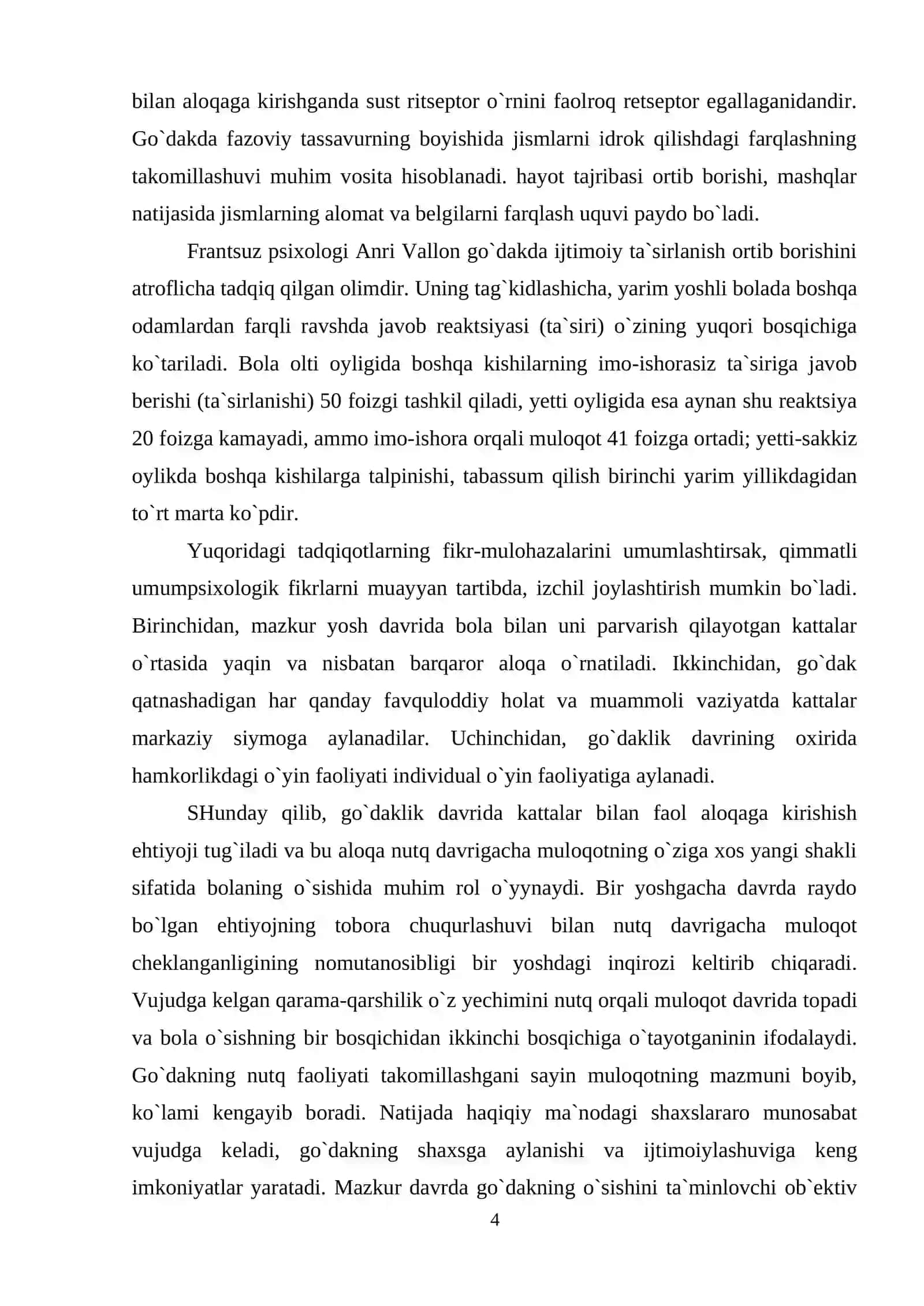 Go`daklik davri 3