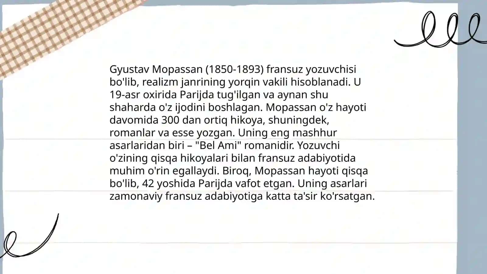 Mopassanning "Azizim" romani 3