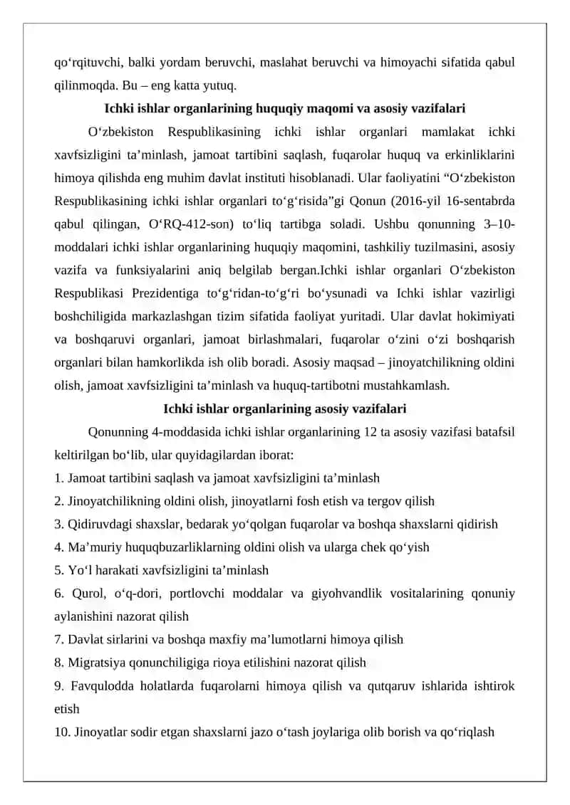 Ichki ishlar organlarida amalga oshirilgan islohotlar 3