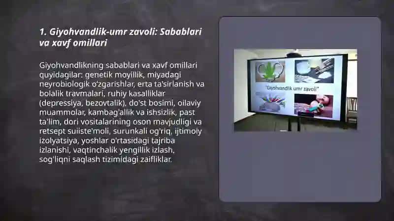 Giyohvandlik-umr zavoli 3