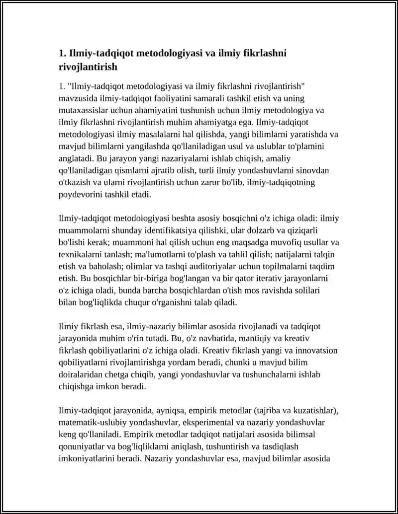 ILMIY-TADQIQOT FAOLIYATI VA UNING MUTAXASSIS UCHUN FAOLIYATI 3