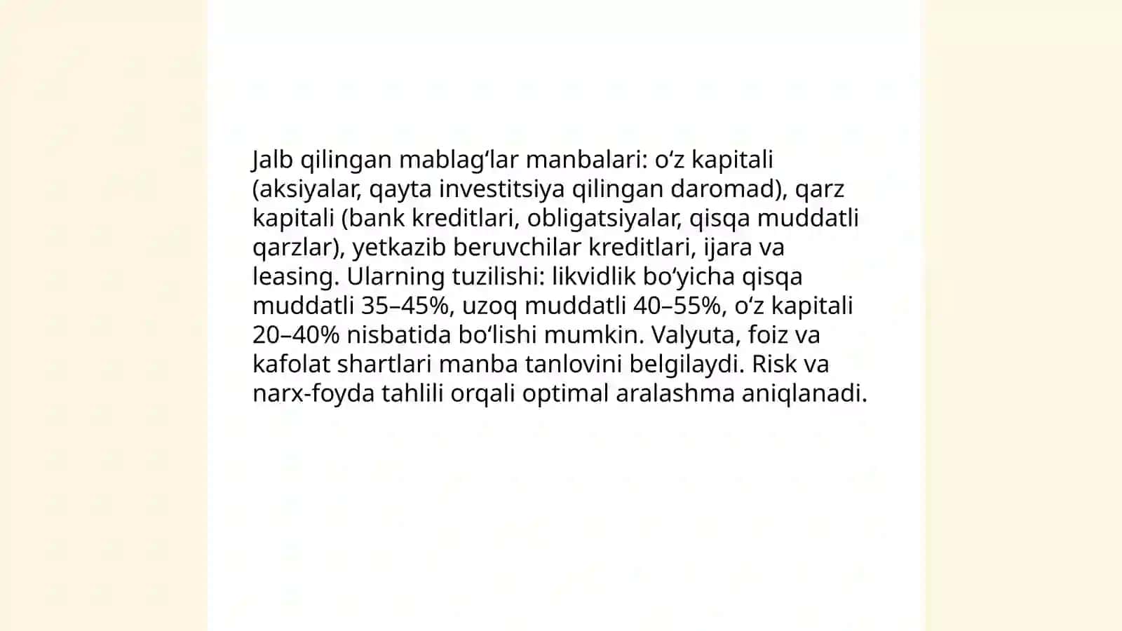 Moliyaviy rejalashtirish 3