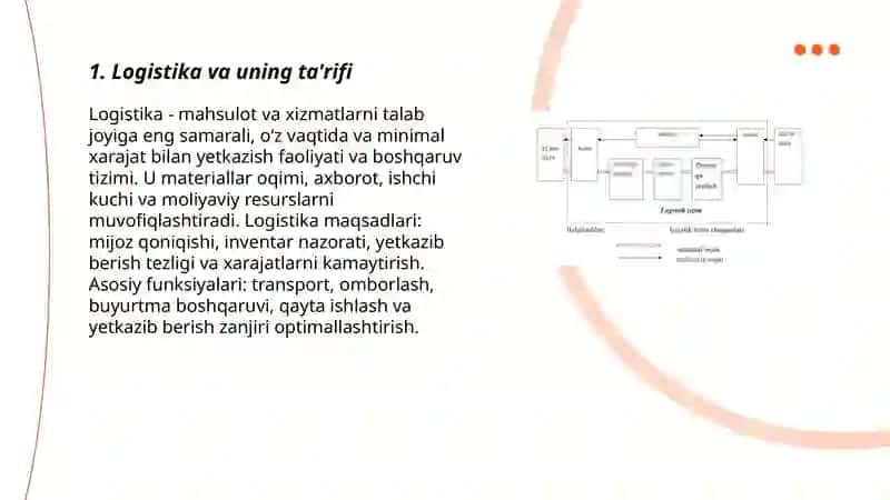 Logistikaning asosiy tamoyillari va tushunchalari 3