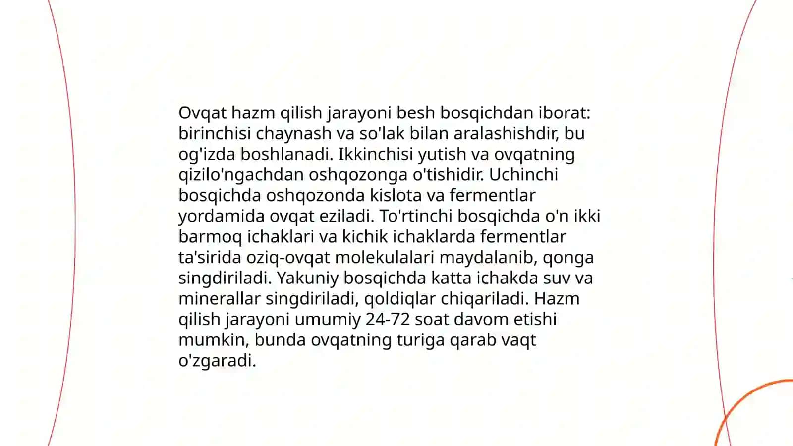 Ovqat hazm qilish sistemasi fiziologiyasi 3