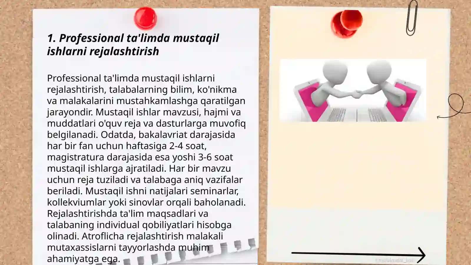 Professional ta'limda mustaqil ishlarni rejalashtirish 3