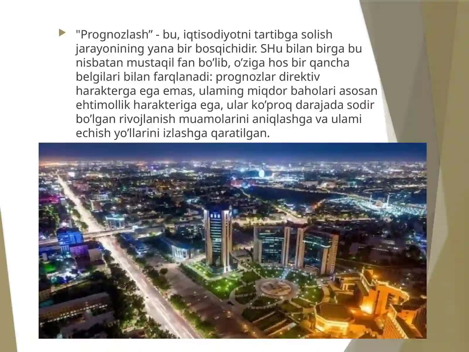 Ijtimoiy-iqtisodiy jarayonlarni prognozlashtirishning o’ziga xos xususiyatlari 3