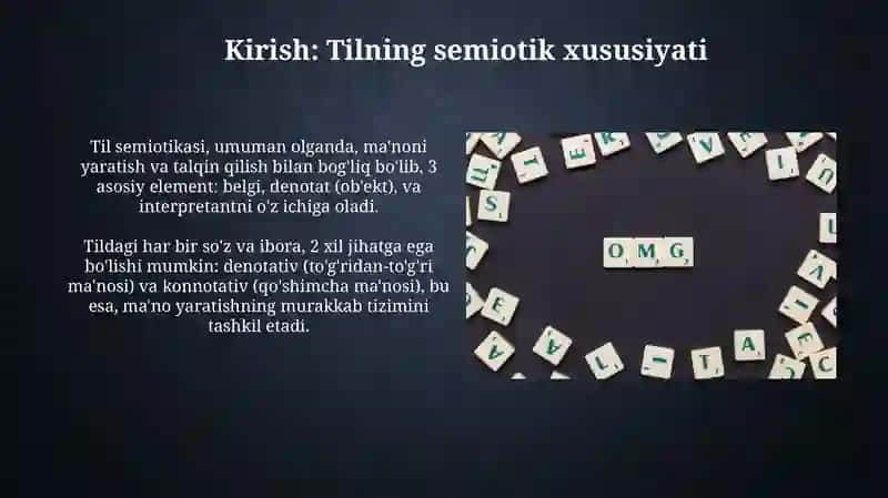Tilning semiotik tabiati 3