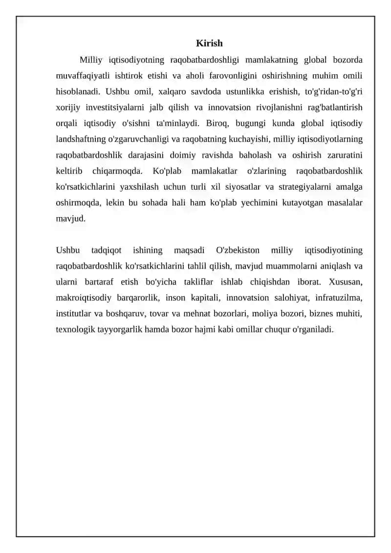 Milliy iqtisodiyotning raqobatbardoshlik kursatkichlari 3