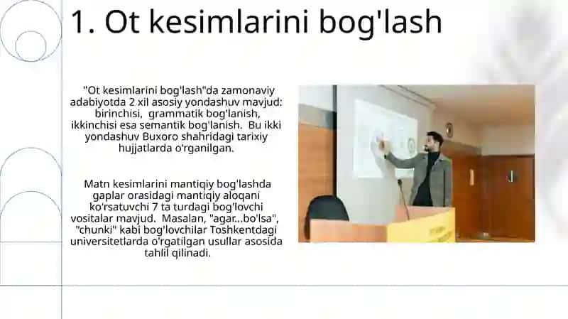 Ot kesimlarini bog'lash 3