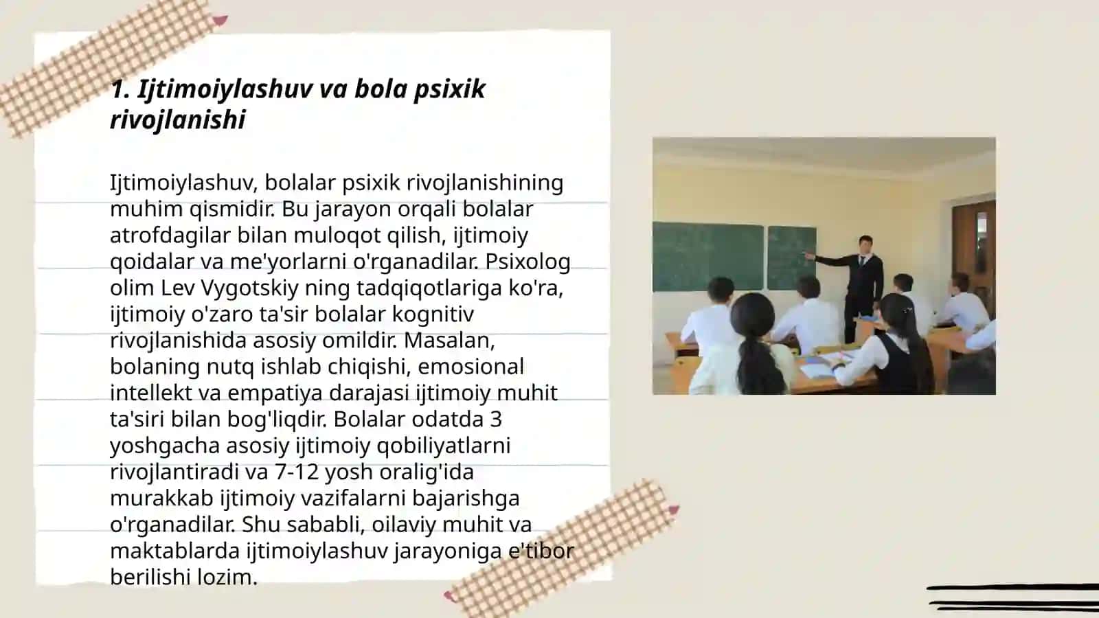 Ijtimoiylashuv muammosi sifatida bola psixik rivojlanishining ijtimoiy o'rganish nazaryasi Ergasheva Munojot Botir qizi 3
