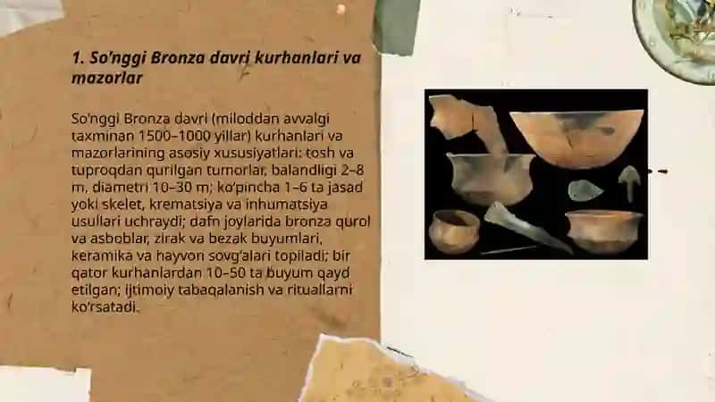 So’nggi Bronza davri va Temir davri yodgorliklari 3