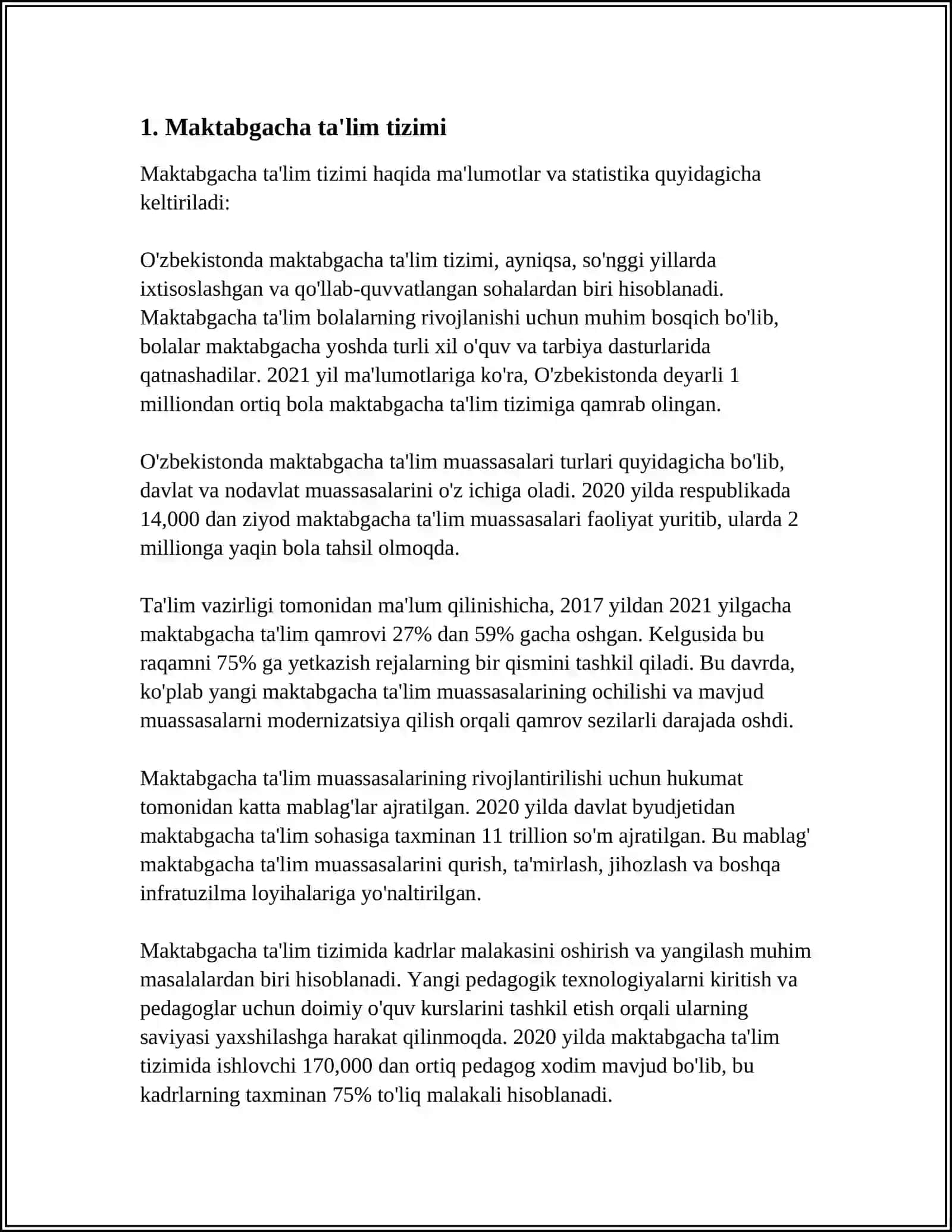 Maktabgacha ta'lim tizimi 3