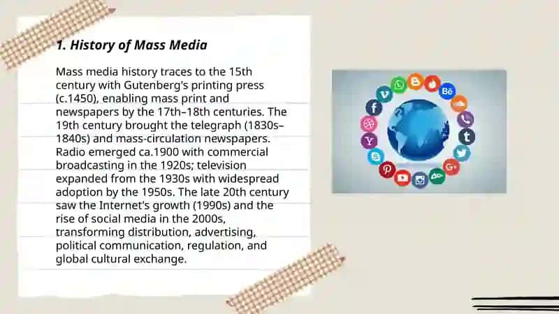 Plan: History of Mass Media 3